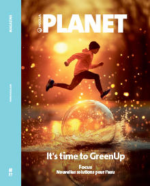 Couverture du magazine Planet n°27 : enfant qui saute au dessus d'un bulle d'eau