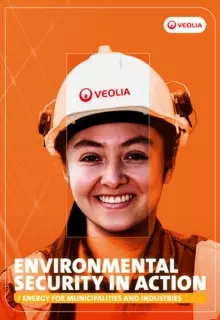 Cover of the Veolia brochure "Energy management for municipalities and industries"