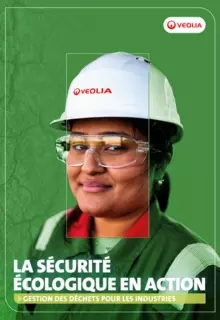 Couverture de la brochure veolia "Gestion des déchets pour les industries"
