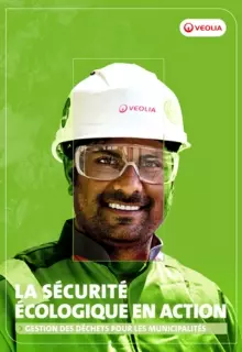 Couverture de la brochure veolia "Gestion des déchets pour les municipalités"