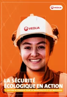 Couverture de la brochure veolia "Gestion de l'énergie pour les municipalités et les industries"