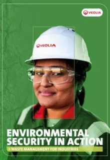 Cover of the Veolia brochure "Waste management for industries"