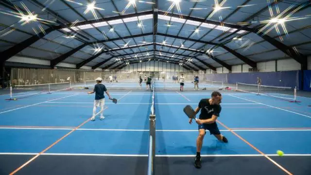 Joueurs de Pickleball lors d'un match à l'Open d'hivers 2026