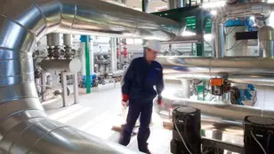 Collaborateur Veolia dans une site de chauffage urbain en République tchèque