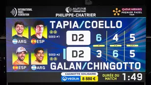 Tableau des scores de l'Alpine Paris Major